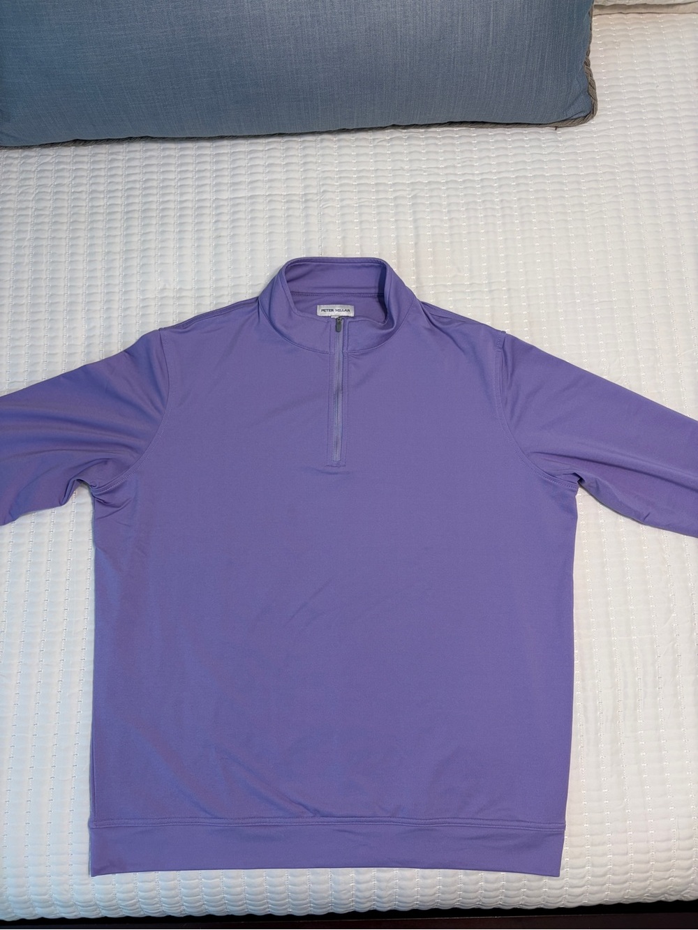 Peter Millar Lavender Quarter-Zip Pullover